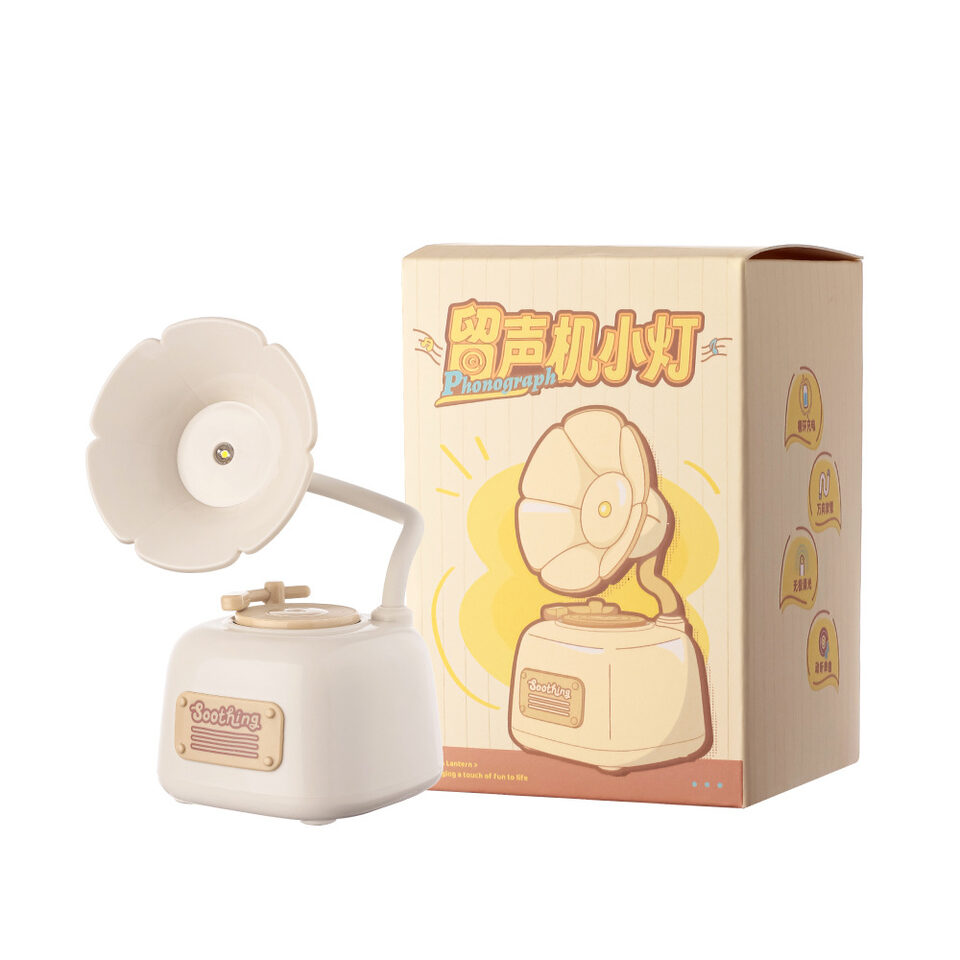 Creative Retro Phonograph Lamp Electrodeless Dimming Lights Home