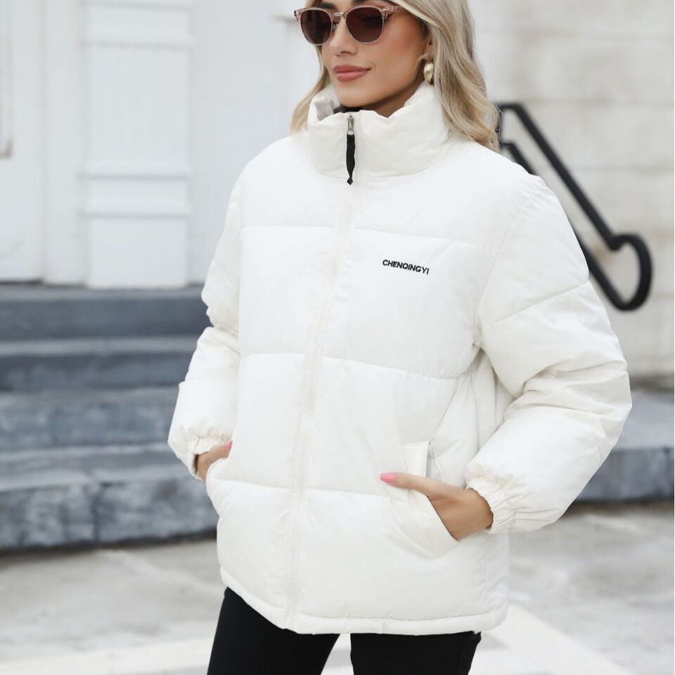 Winter Coat Women Casual Windproof Down Cotton Warm