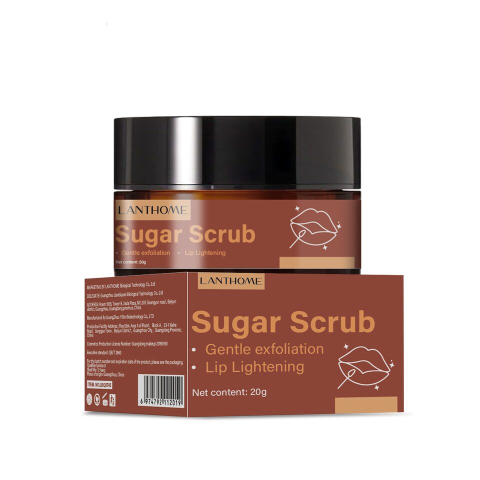 Brown Sugar Lip Scrub Cream Exfoliating Skin Moisturizing
