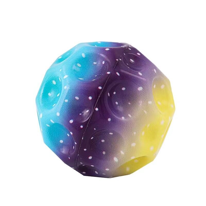 Colorful Hole Ball Soft Bouncy Anti-fall Moon Shape