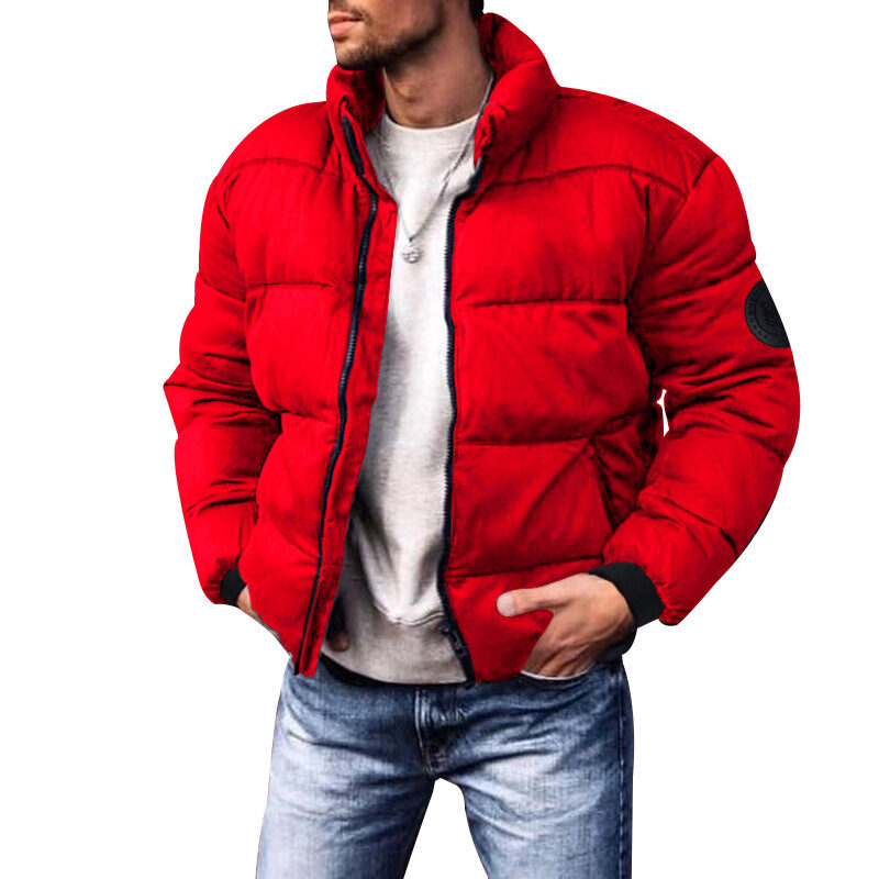 Coat Stand-up Collar Downcotton-padded Jacket Thickened Men's Cotton