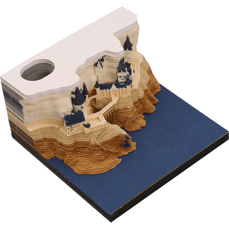 Christmas Tree 3D Three-dimensional Note Book Paper Carving