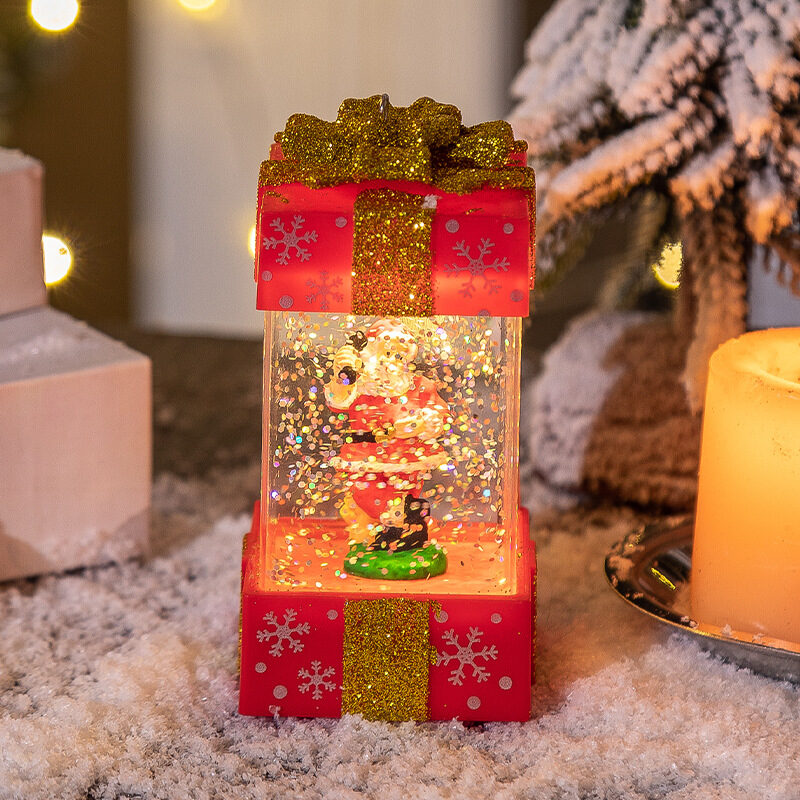 Christmas Decorations Crystal Ball Gift Box Lights