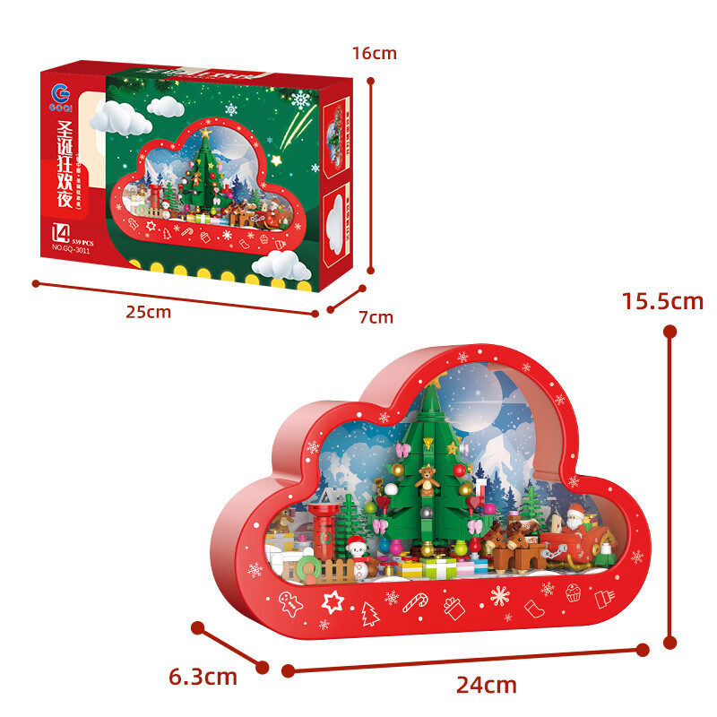 Christma Assembled Building Block Toys Cloud Night Lamp
