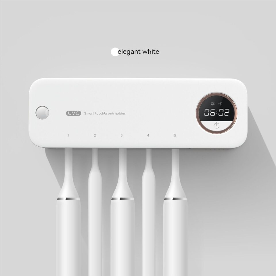 Smart Toothbrush Sterilizer 2-in-1 UV Disinfection Holder