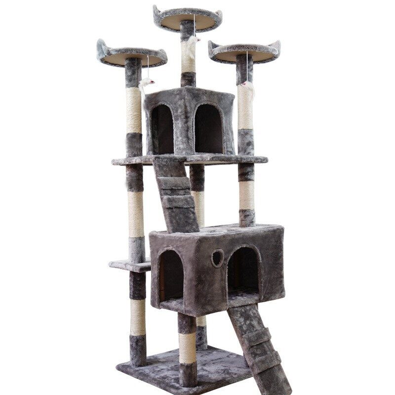 Large Cat Tree Climbing Frame Integrated Jumping Platform