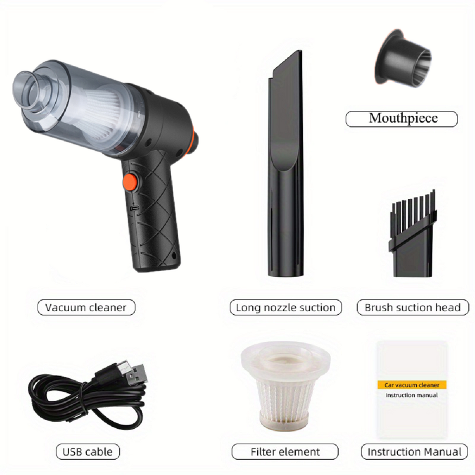 Mini Car Vacuum Cleaner Powerful Cleaning Machine Accessories