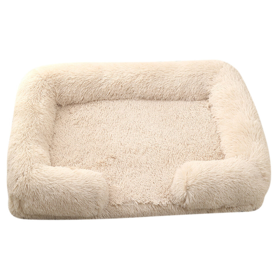 Plush Round Pet Bed Dog Winter