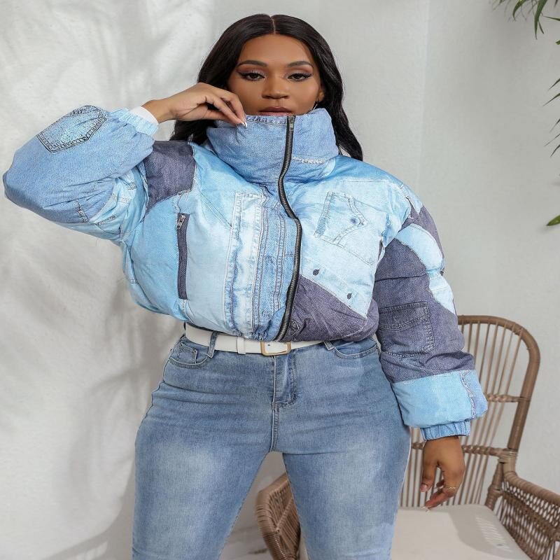 Jacket Denim Printing Cotton Coat