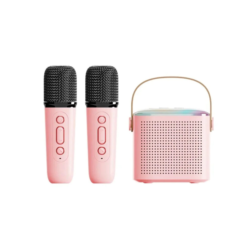 Microphone Karaoke Machine Bluetooth-compatible Speaker With 2 Wireless