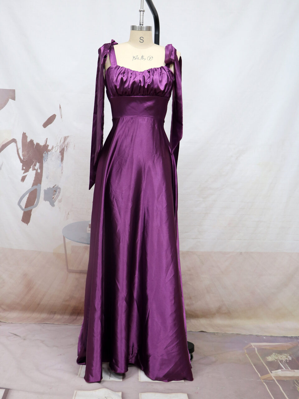 Fashion Sleeveless Camisole Gown Bridesmaid Evening Dress Women