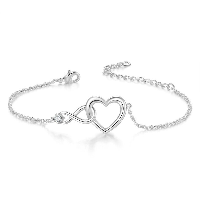 Heart-shape Bracelet Fashion Jewelry Versatile Love Gift
