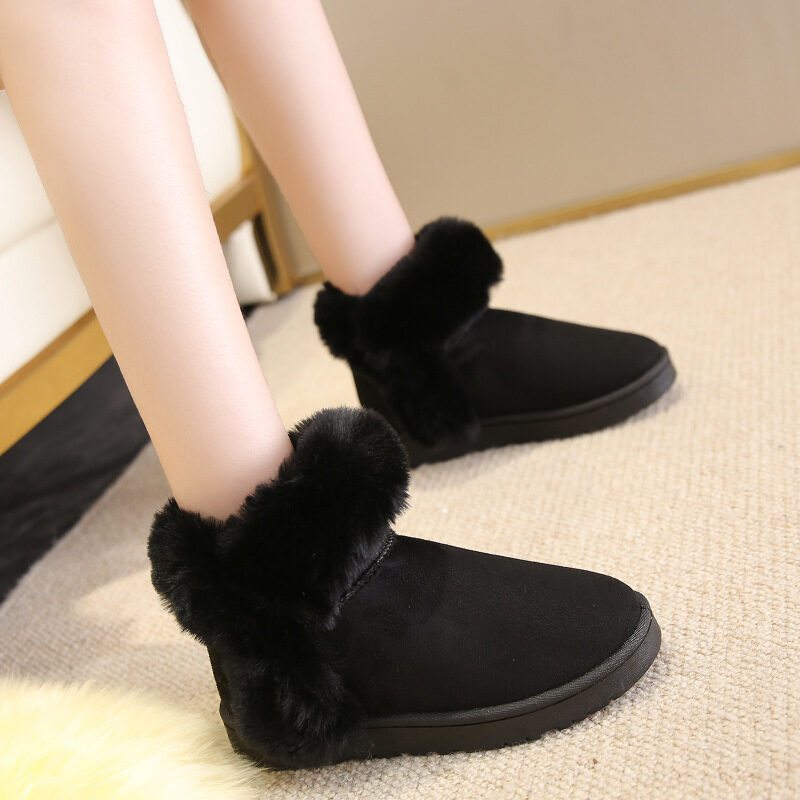 Snow Boots For Women Students Winter Warm Slip