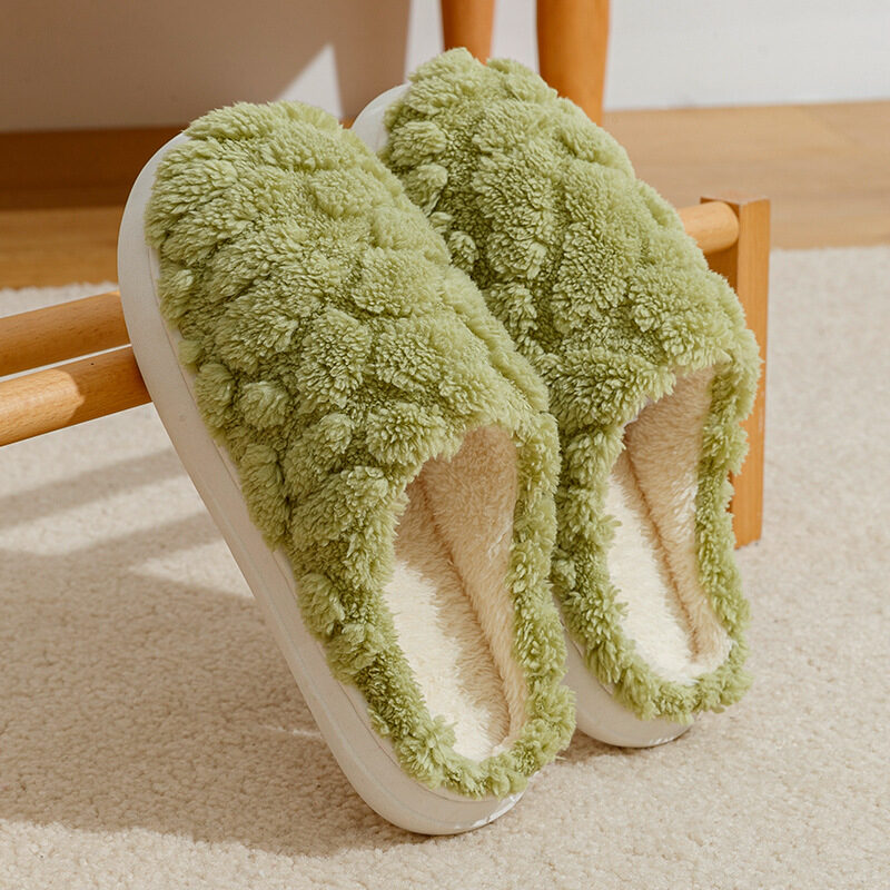 Soft Plush Slippers Women Men Cozy Fluffy Fleece