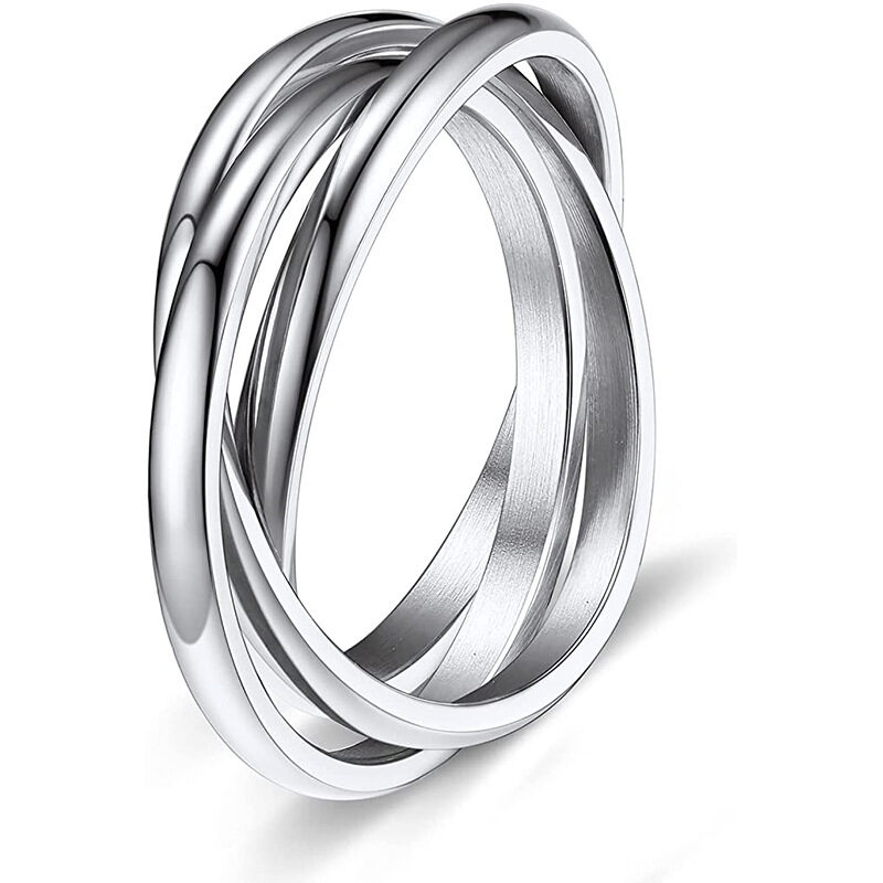 Three-ring Rotating Ring For Couple Creative Personalized Anxiety