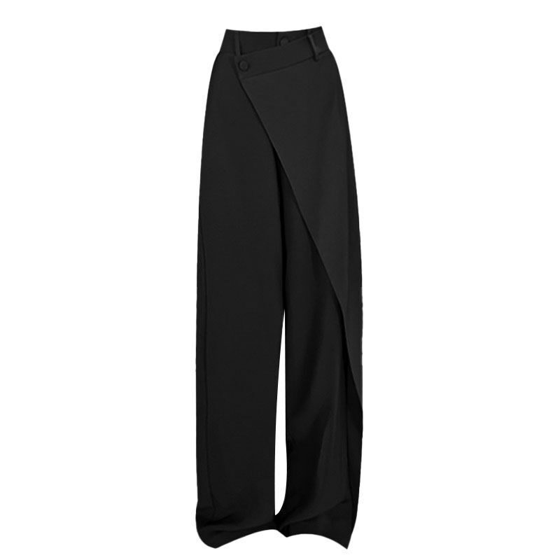 Irregular Wide-leg Pants Ins Fashion Loose Trousers Women's