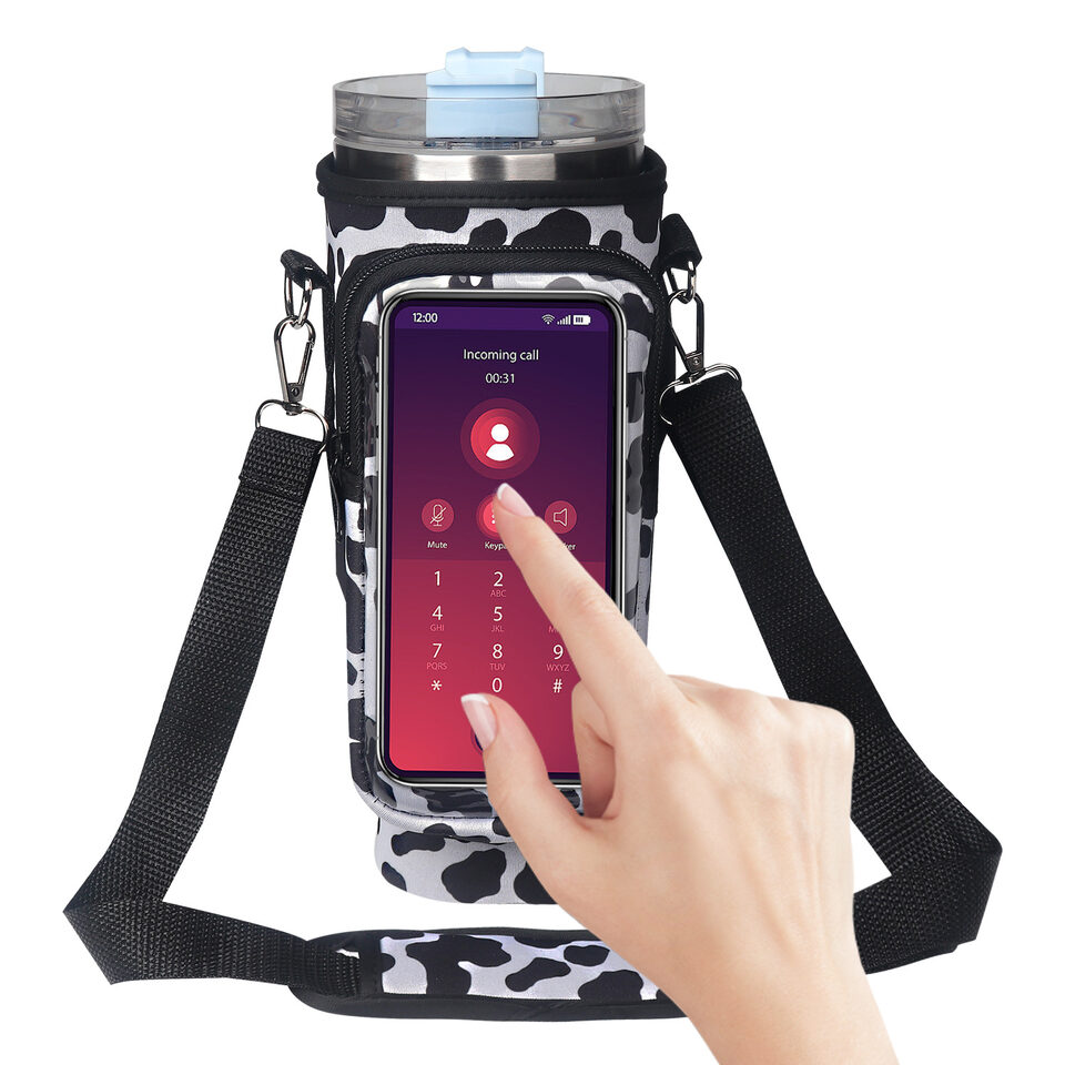 40oz Cup Cover Transparent Touch Screen Neoprene kitchen