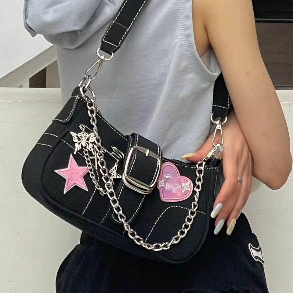 Female Niche High-end Heart Butterfly Y2k Spicy Girl