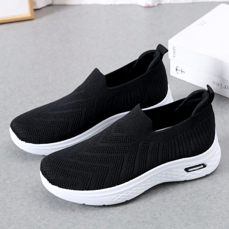 Casual Mesh Shoes Sock Slip On Flat