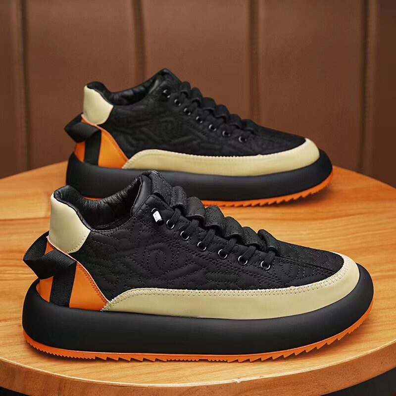 Trendy Color-blocked Sports Shoes Casual Lace Up Sneakers