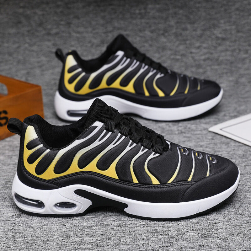 Color-blocked Sneakers Men Personalized Fashion Lace Up Air