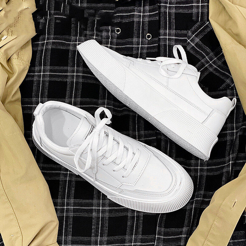 Men's Sports Height Increasing Leisure Solid Color All-match