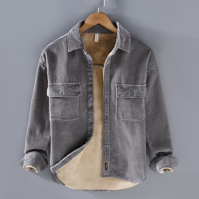 Men's Fleece Lined Padded Warm Keeping Casual Coat