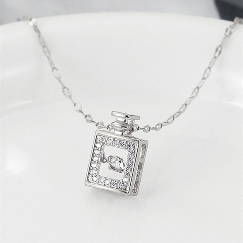Valentines Day Gift Perfume Bottle Pendant Titanium Steel