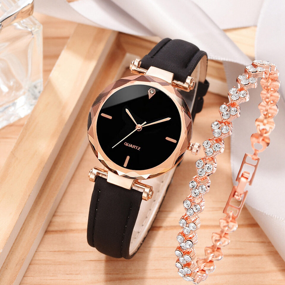 Watch Simple Belt Quartz Bracelet Suit