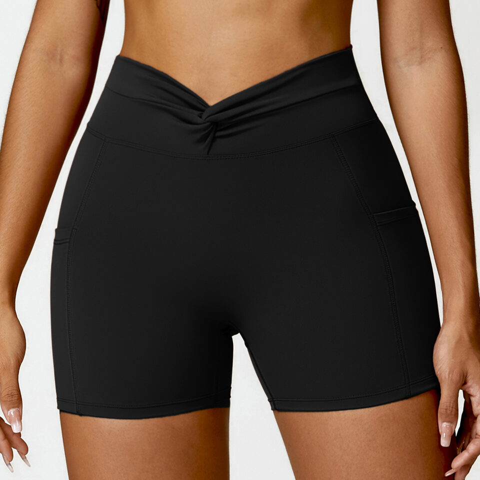 Nude Feel Tight Yoga Shorts Casual Outdoor Running