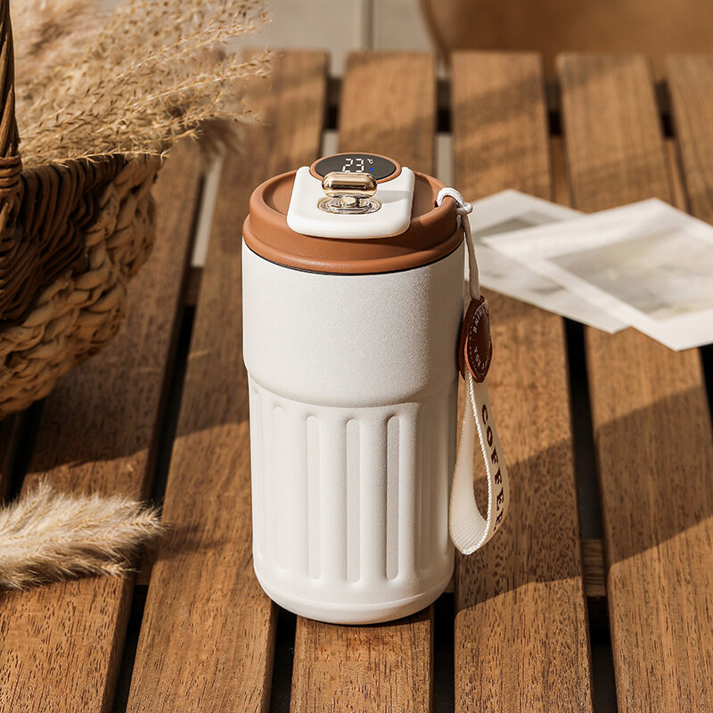 Smart Digital Thermal Bottle Portable Coffee Mug Stainless