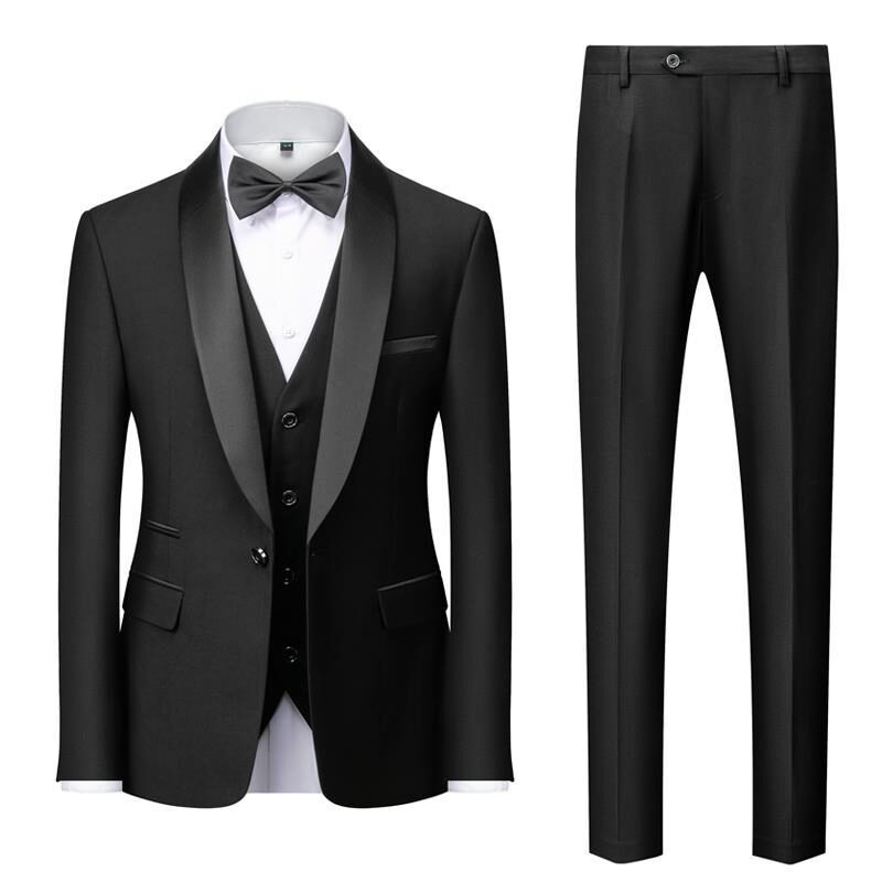 Men's Suit Set Green Fruit Collar Stage Dress