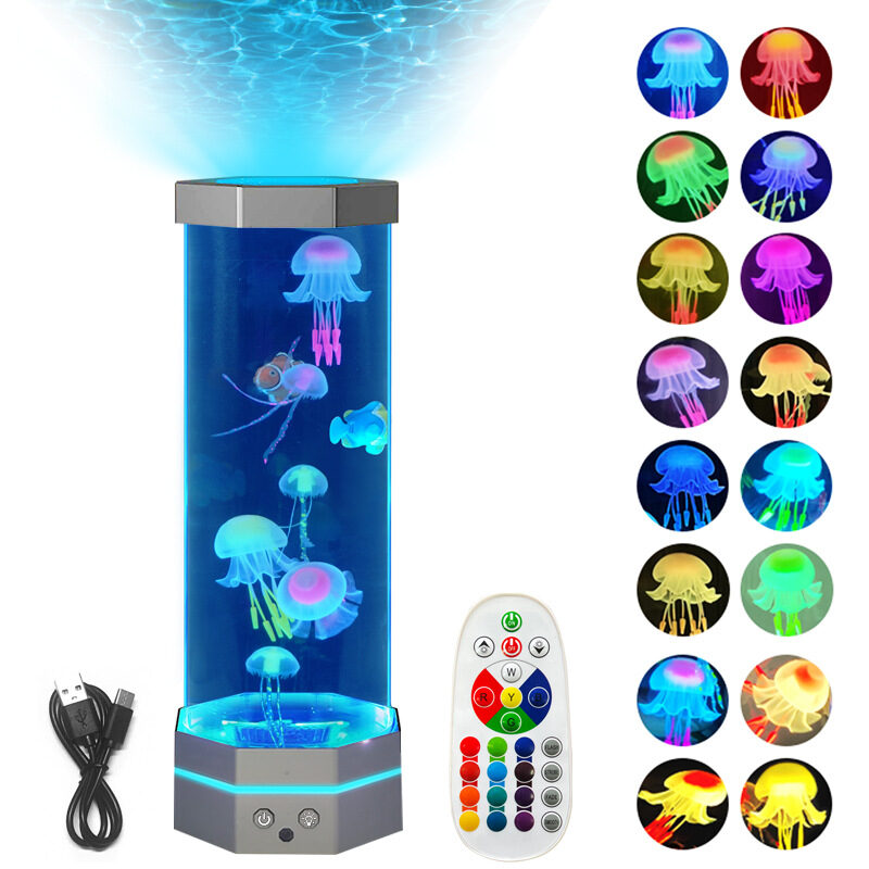 Jellyfish Lava Lamp 17 Colors Changing 15inch