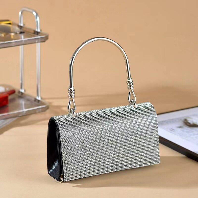Shining 3A Full Diamond Handbag Women Luxury Party