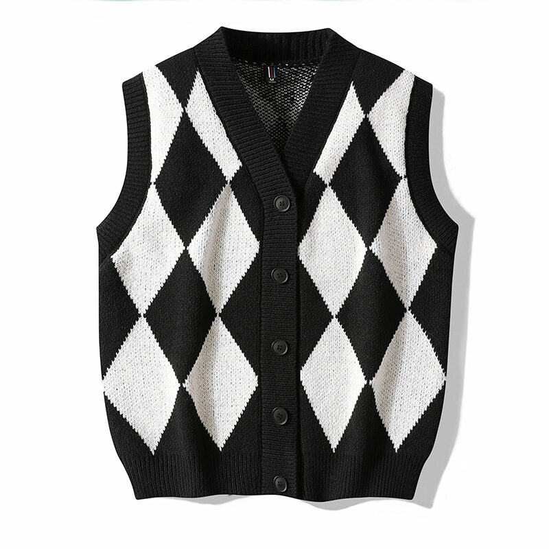 Autumn And Winter Leisure Men's V-neck Sweater Woolen