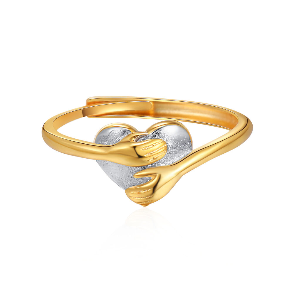Hug Love Heart-shaped Ring Fashion Simple Rings