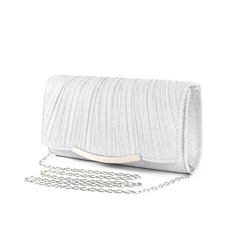 Ladies Dinner Bag Solid Color Flap Chain Crossbody