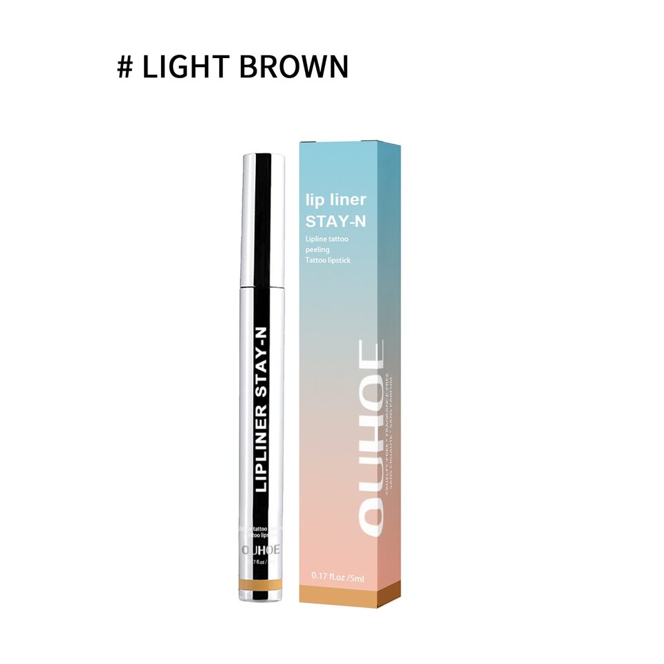 Lip Liner Pen Dark Brown Waterproof Long Lasting