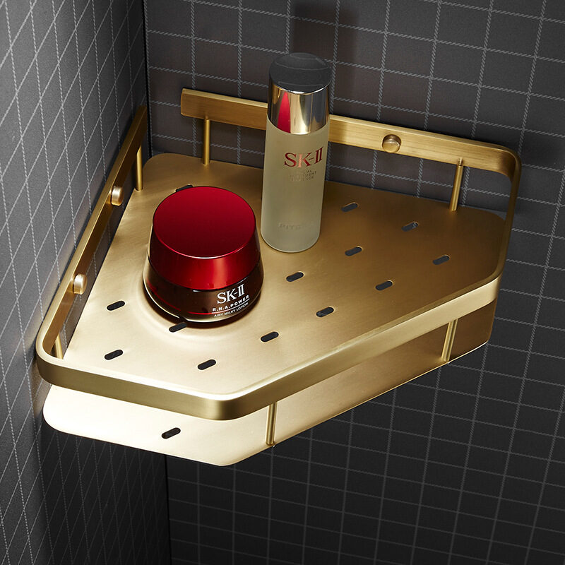 Bathroom Wall Storage Copper Rack