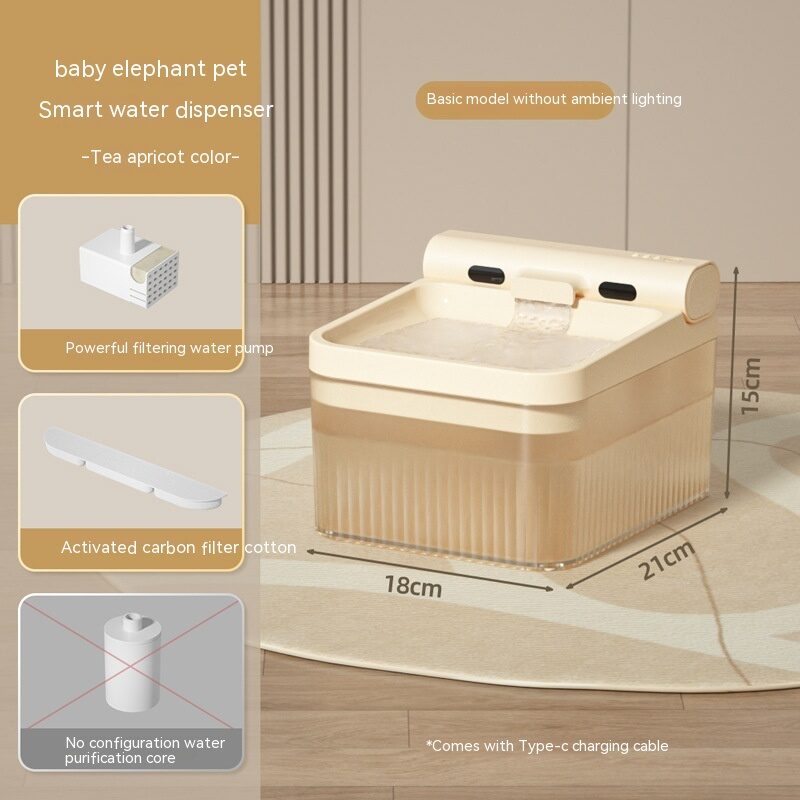 Plastic Pet Smart Water Dispenser Good-looking Triple Filter