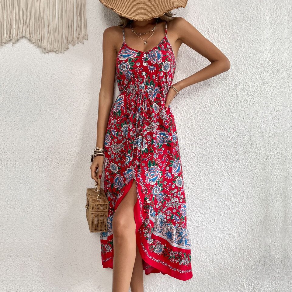 Printed Dress Sling Women
