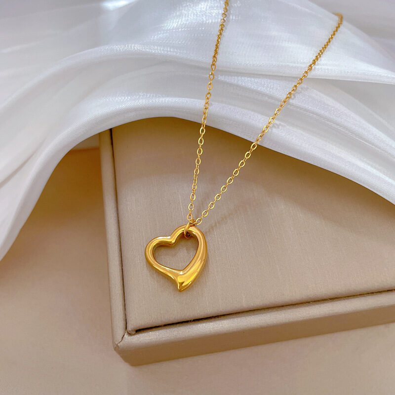 Simple Bracelet Love Heart Furnace Real Gold Cold