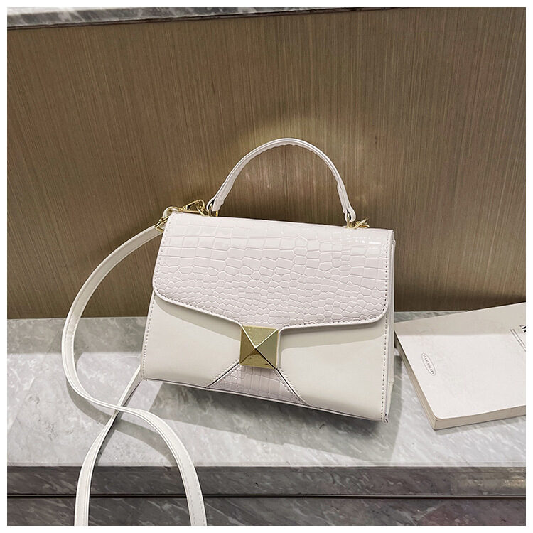 Mining Stone Pattern Stitching Square Pouch Women's Classic