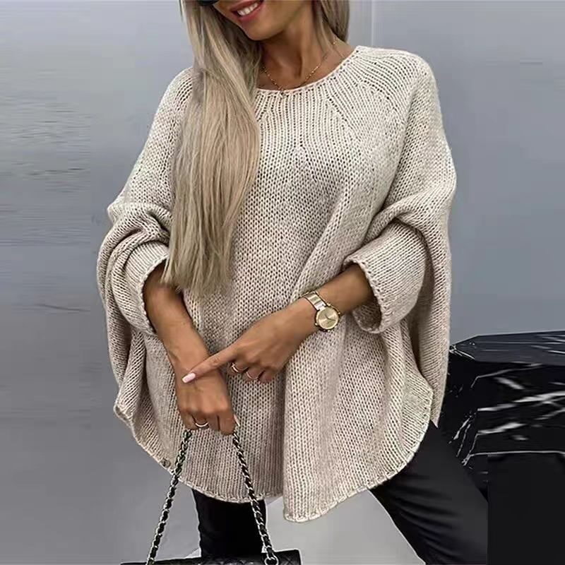 Winter Loose Batwing Sleeve Pullover Sweater Fashion Oversized