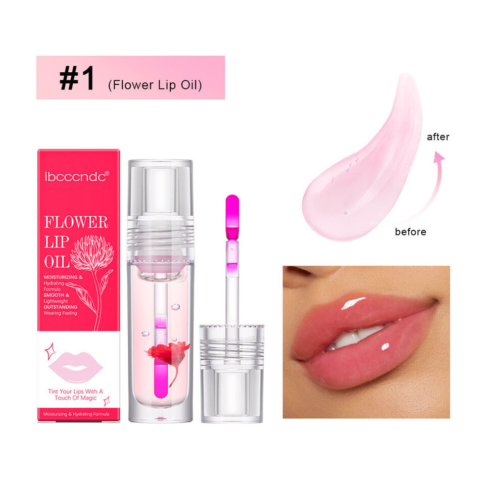 Flower Color Changing Lip Oil Moisturizing Jelly Lipgloss