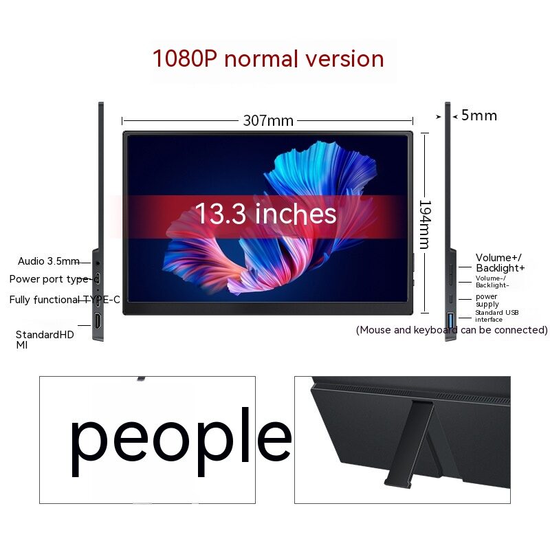 Touch Portable Monitor Mobile Phone Computer Game External