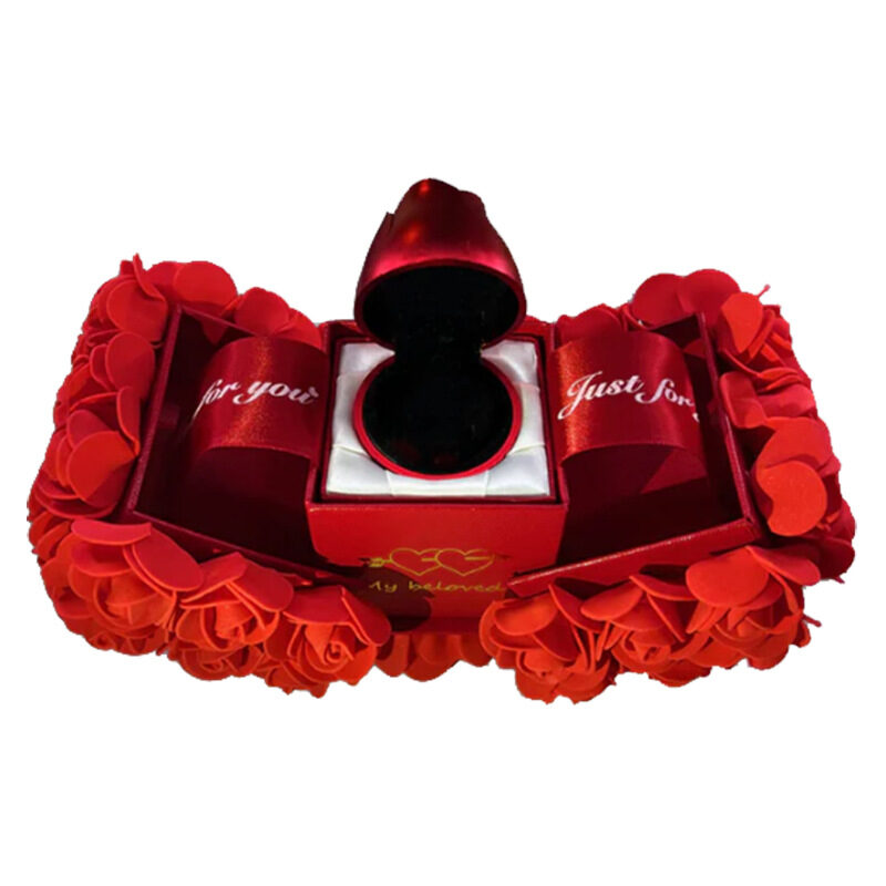 Valentines Day Gift Soap Rose Box Crystal Pendant
