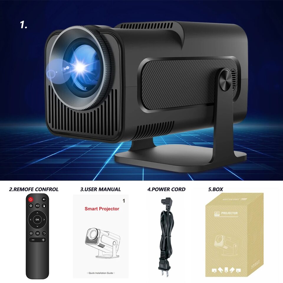 Small Projector 4K Wireless WiFi Smart 5G