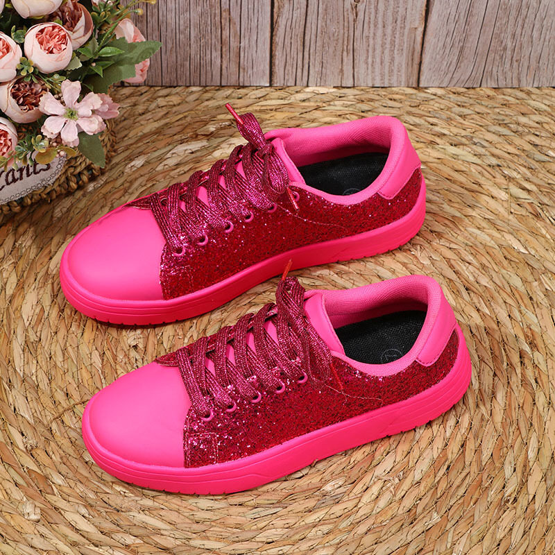 Glitter Sequin Design Flats Shoes Women Trendy Casual