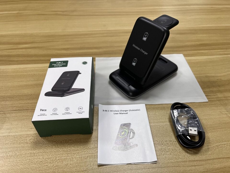 3-in-1 Wireless Charger Foldable Removable